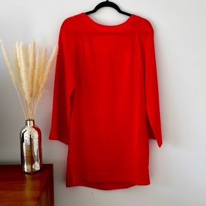 Red mini dress